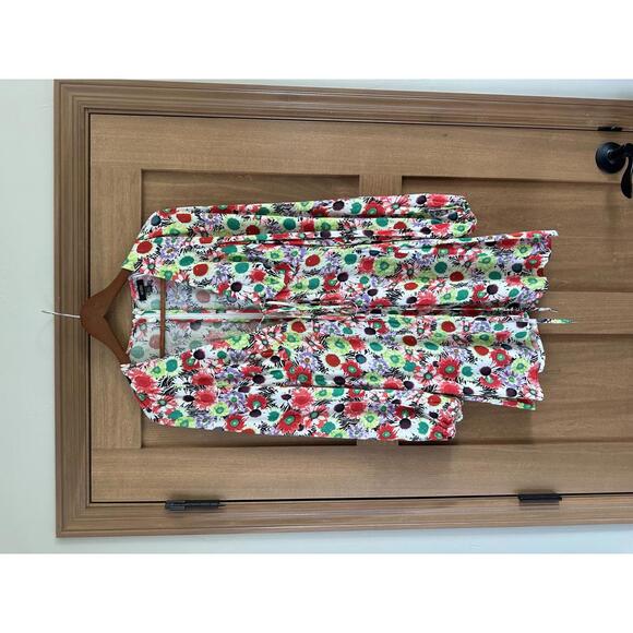 NWT AFRM Caprice Long Sleeve Mini Dress in Summer Daisy Bouquet Women’s size XS - Picture 2 of 13